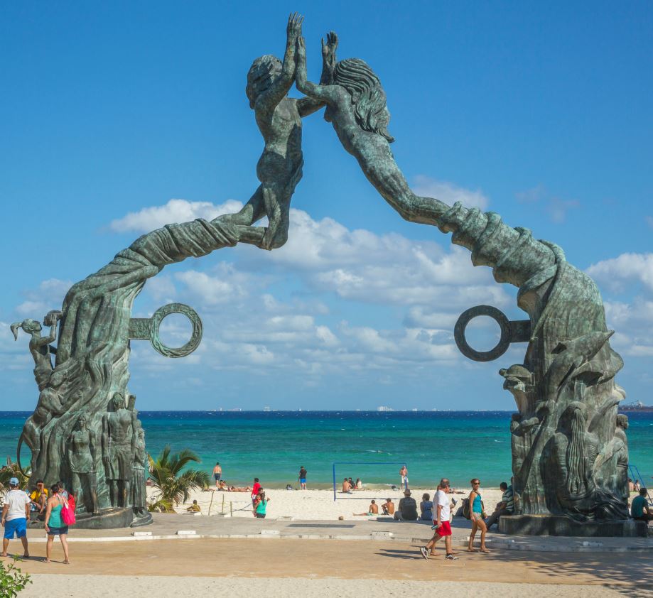 Statue in Quintana Roo on Beach