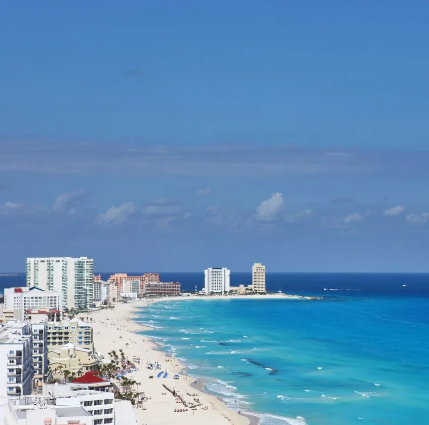 Coast Line In Cancun Hotel Zone