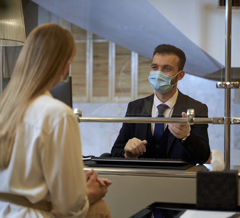 hotel staff mask