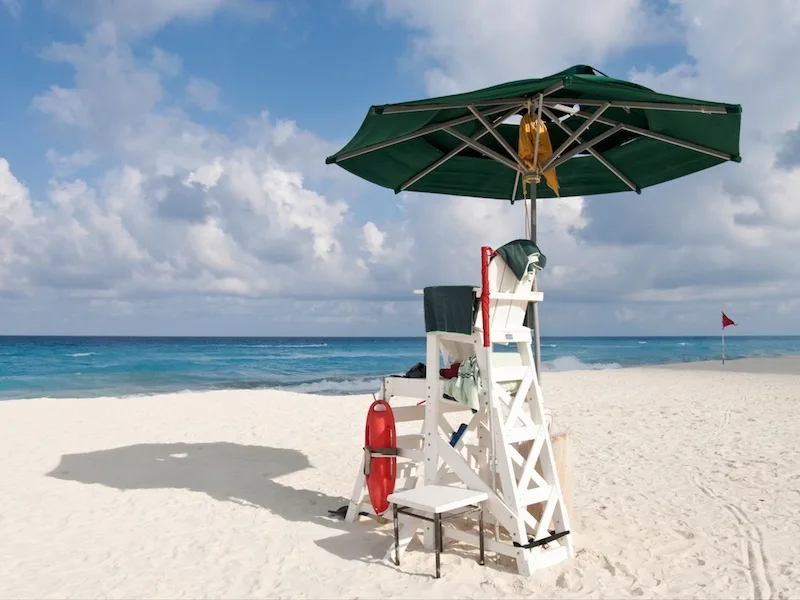 lifeguard seat Cancun beach