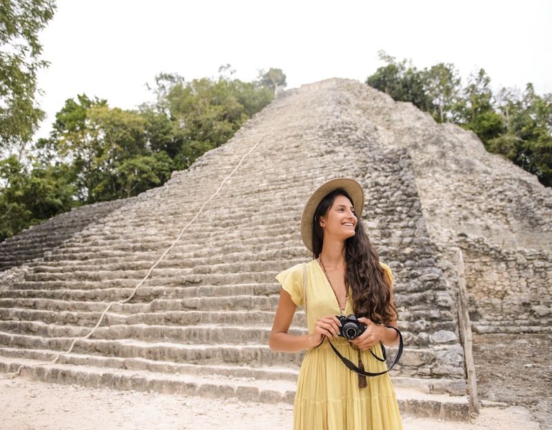 tourist Quintana Roo pyramid