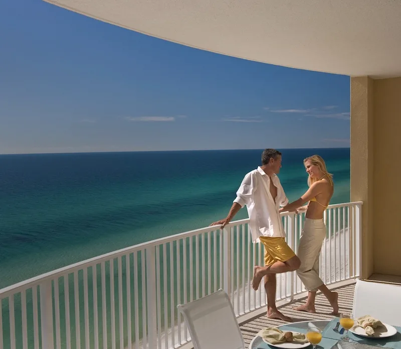 tourists in Cancun beach house