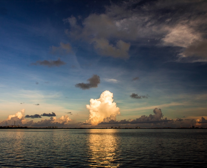 sunset Nichupté Lagoon