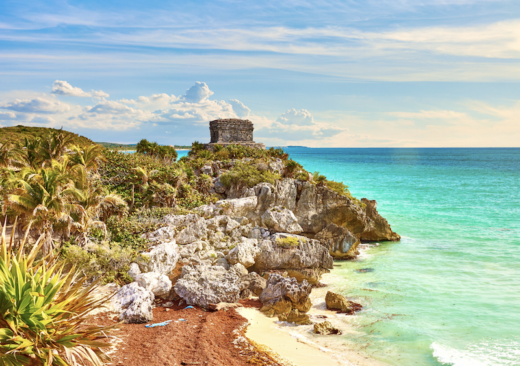 quiet beaches near cancun