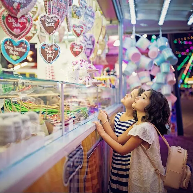 kids playing in an arcade