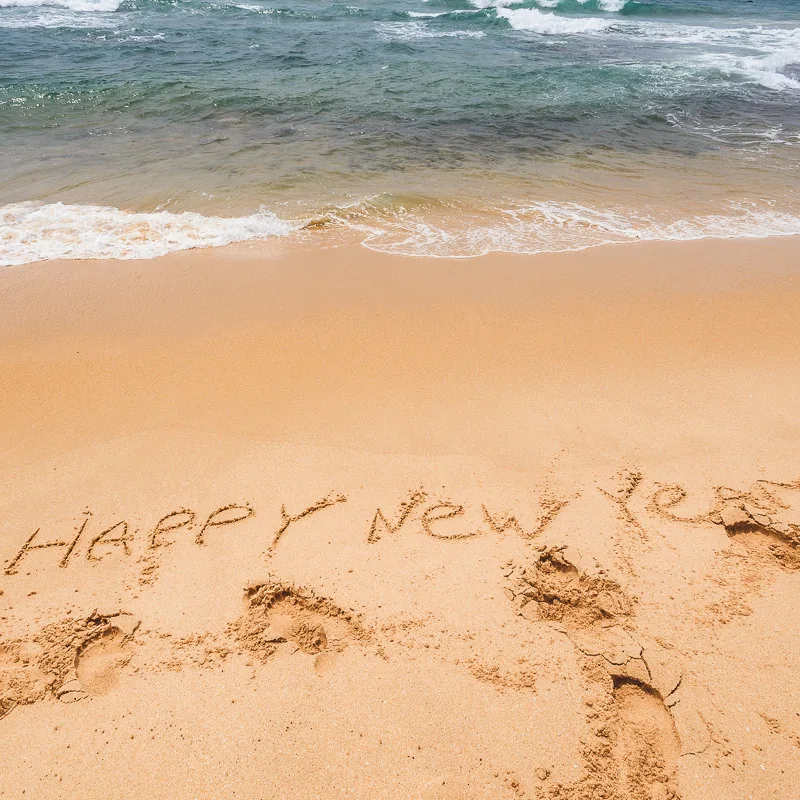 new year on beach