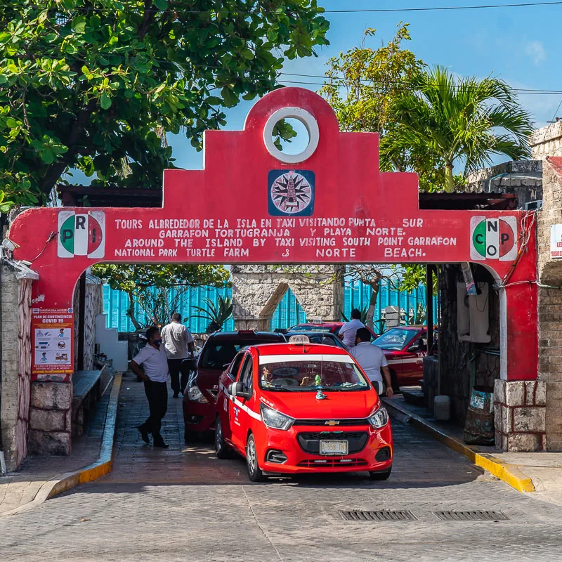 taxi at port