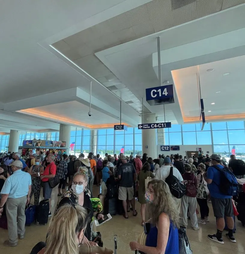 Passengers at airport 