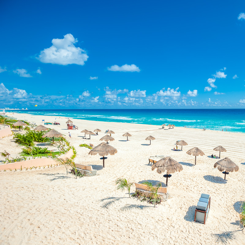 cancun beach shot