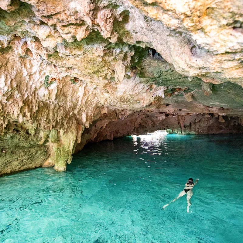 cave swimming