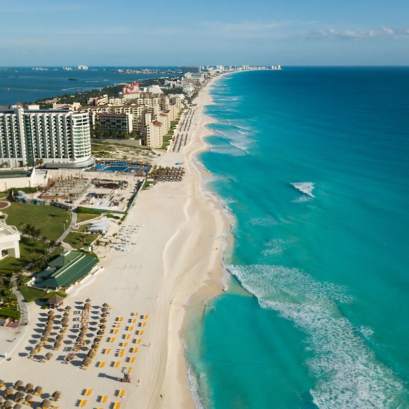 cancun aerial