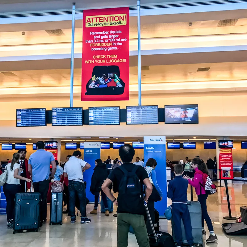 lines at airport