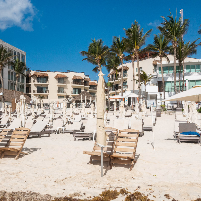 empty beach club