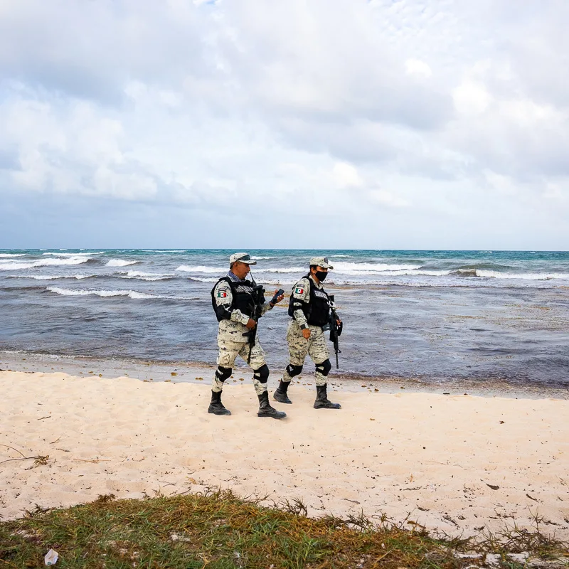 soldiers on beach