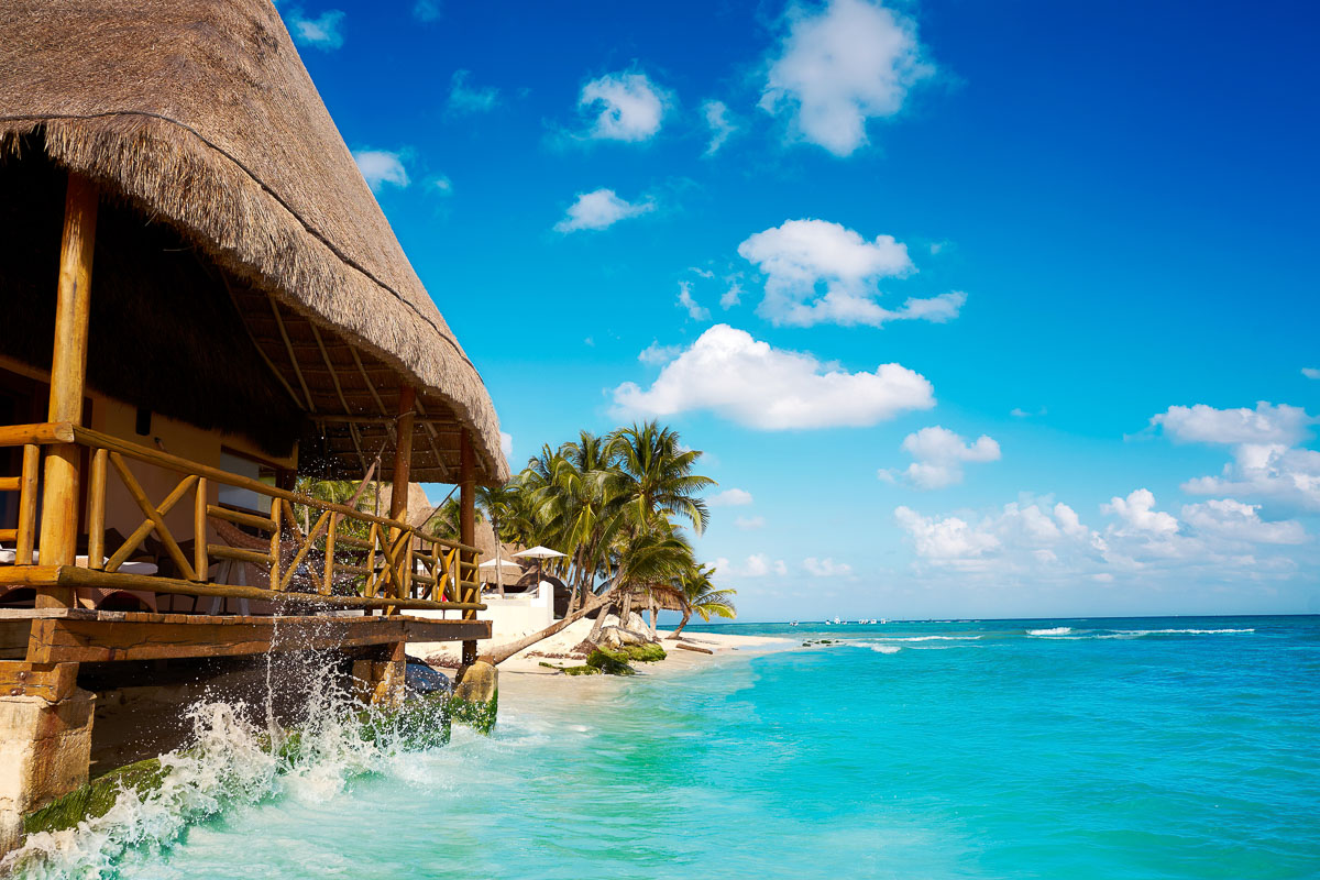 A beachside resort in Cancun