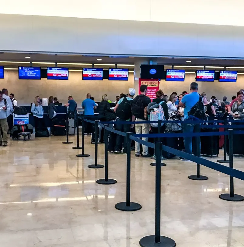 Checking In At Cancun Airport