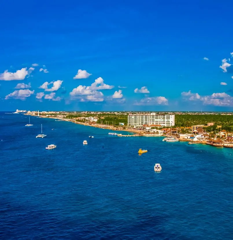 Cozumel Island Boats on water