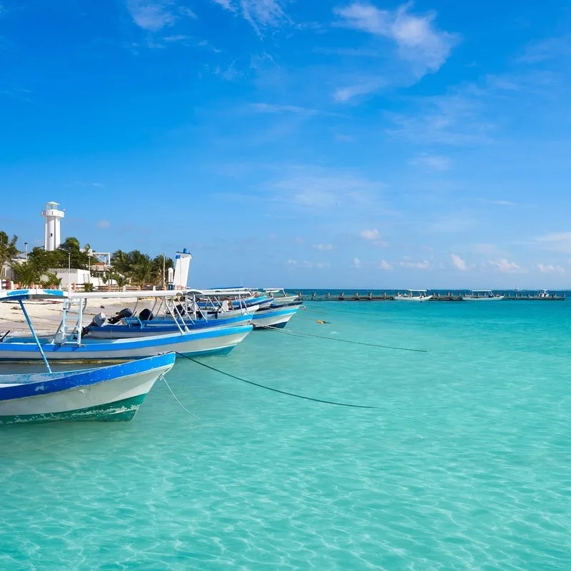 Puerto Morelos beach in Riviera Maya 