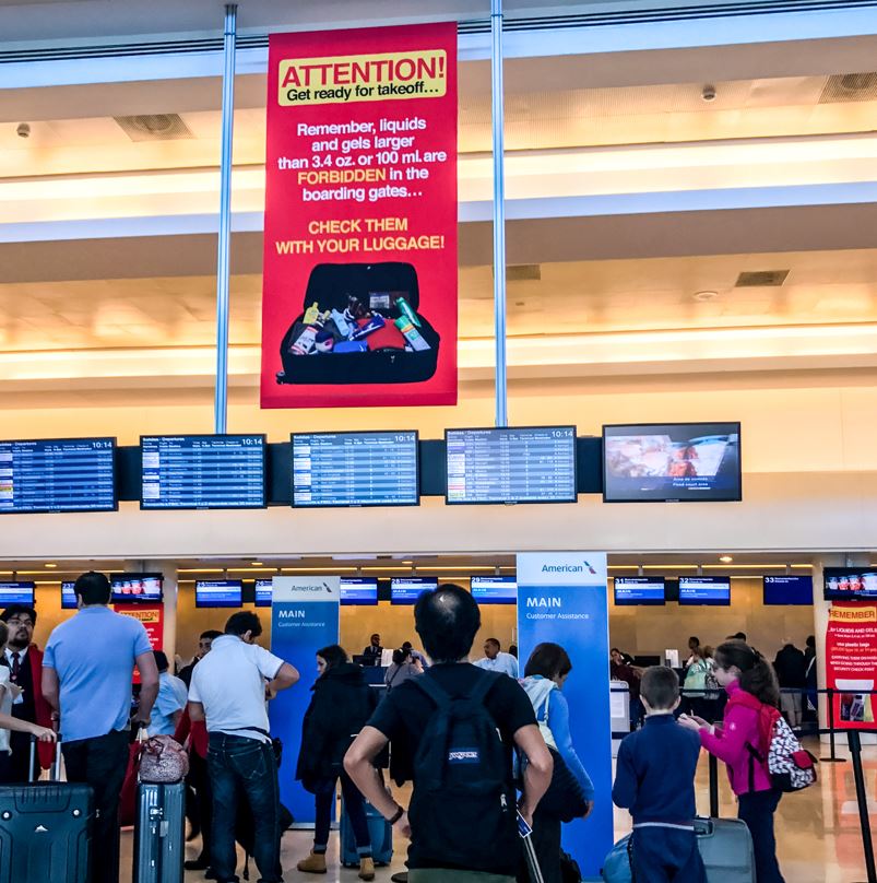 Tourists At Cancun Airport