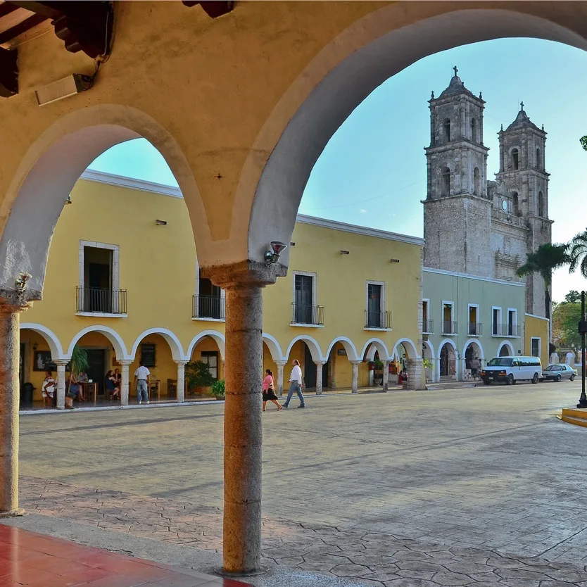 old town in Valladolid, a magic town in Mexico near Cancun.