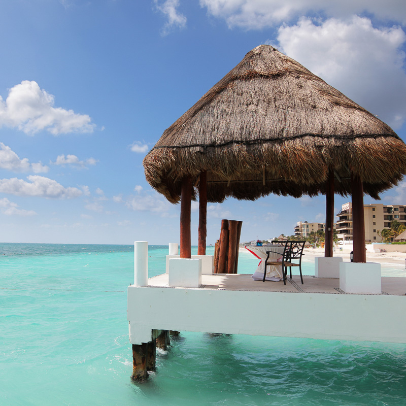 cancun beach cabana