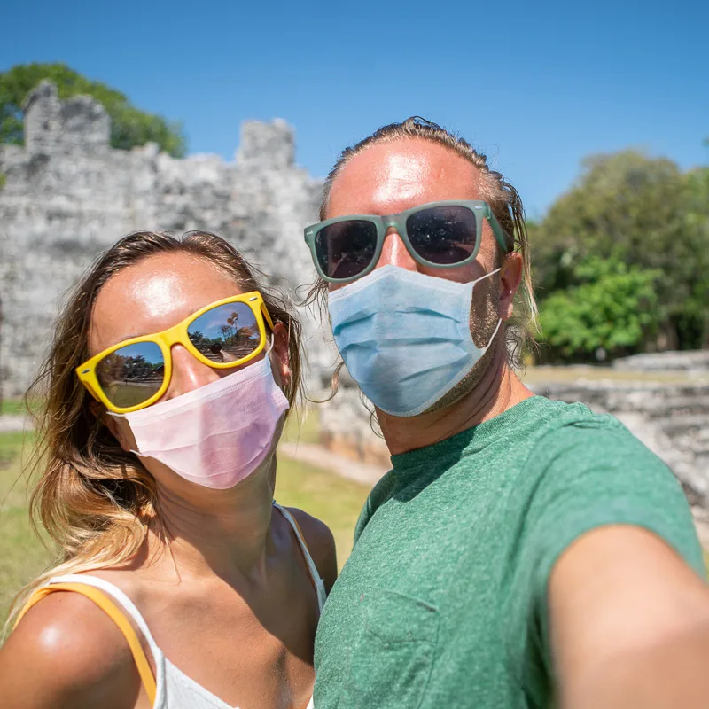 couple in masks