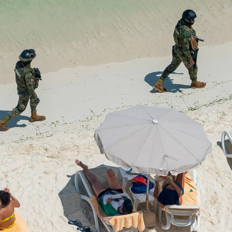soldiers on beach