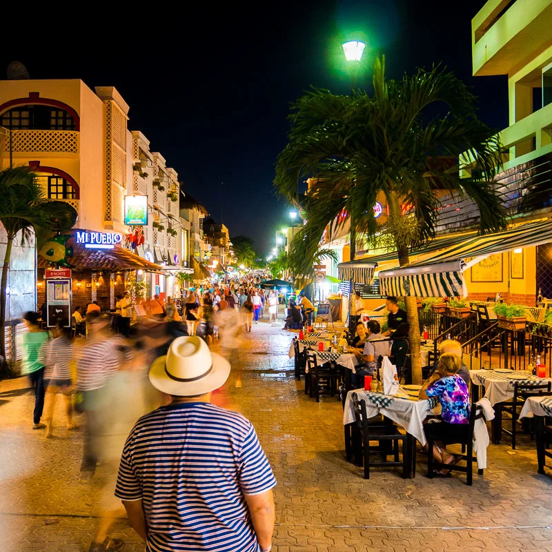 night time street