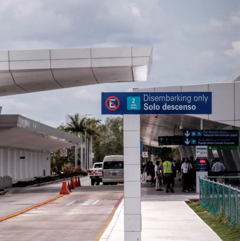 Drop Off Area At Cancun Airport Parking Lot