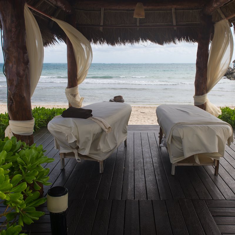 Massage Booth on the Beach