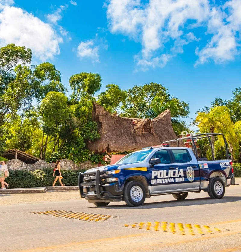 Police in Cancun