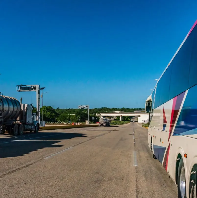 Trucks Around Cancun Roads