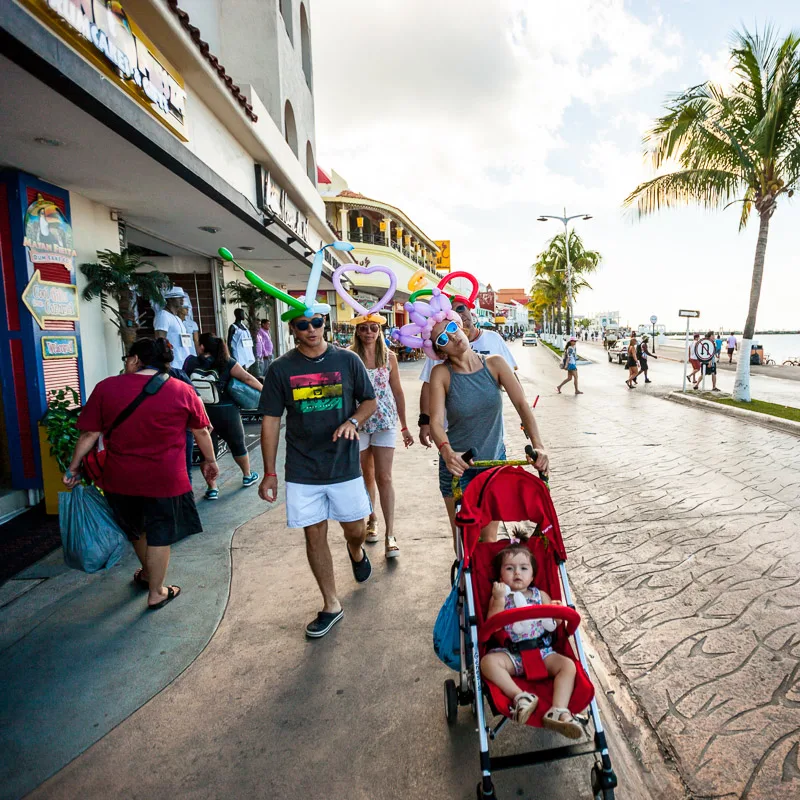 family in cozumel