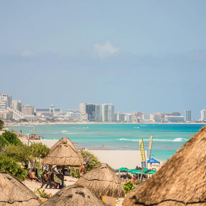 cancun beach shot