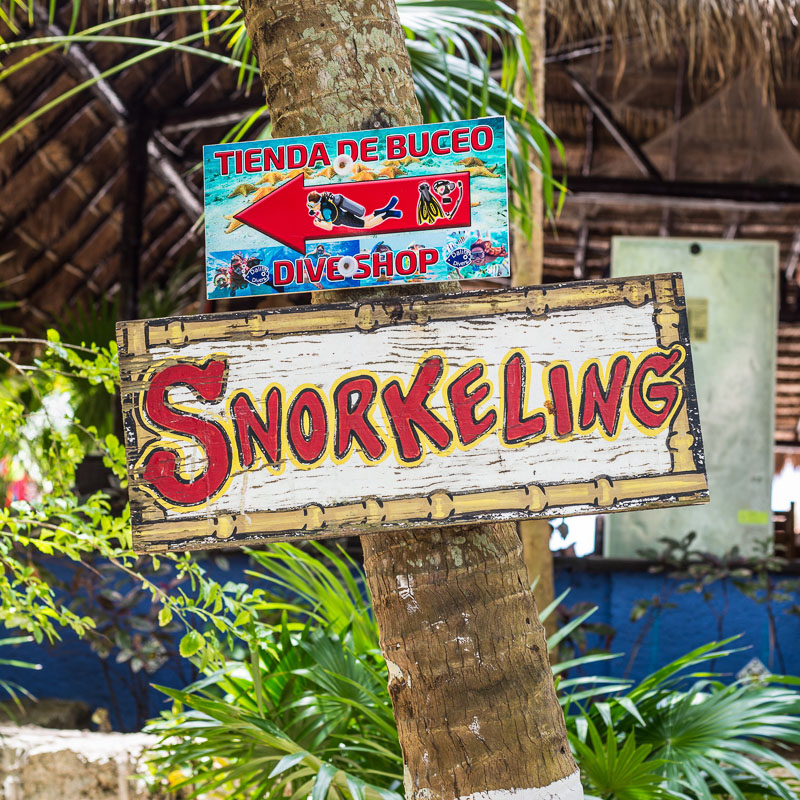 snorkerling sign