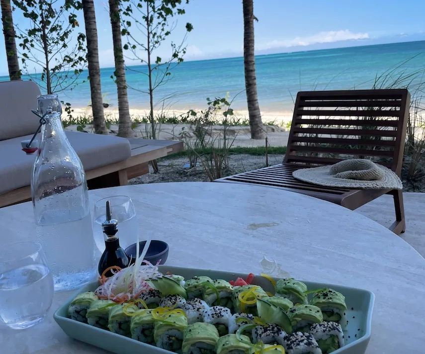 sushi beachfront hilton cancun