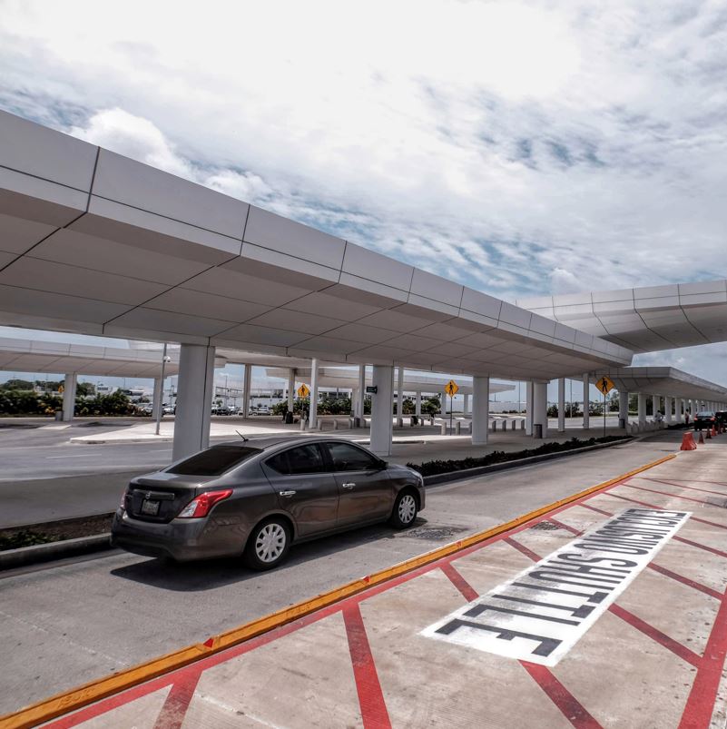 Parking Area at Cancun Airport