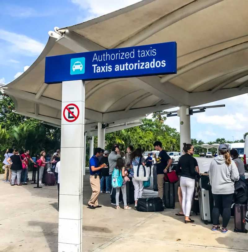 Small-Waiting-for-Cancun-Taxi