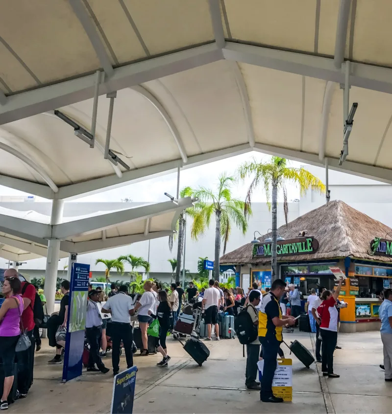 Tourists Waiting at airport