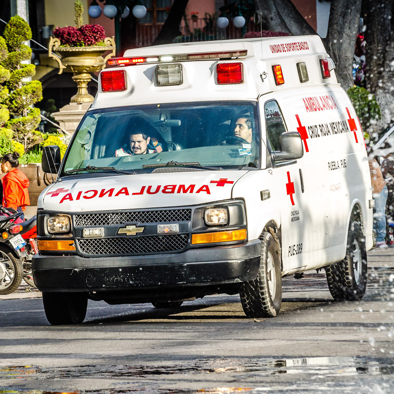 ambulance in street