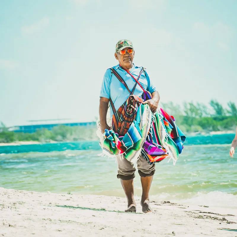 Vendor on a Mexican Beach