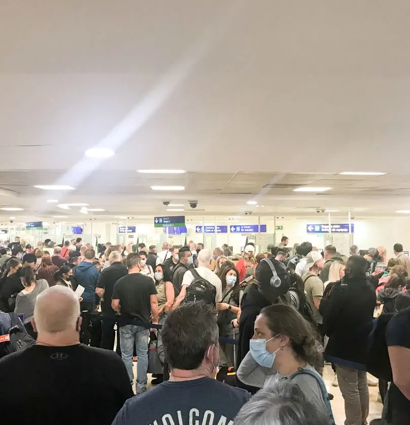 Cancun Busy airport 