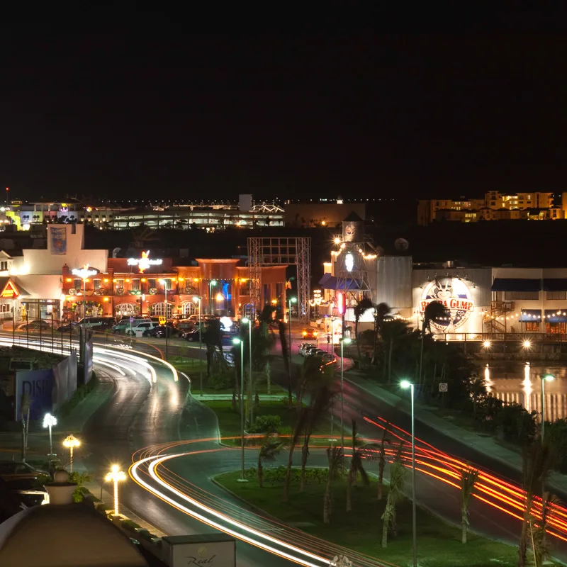 cancun at night