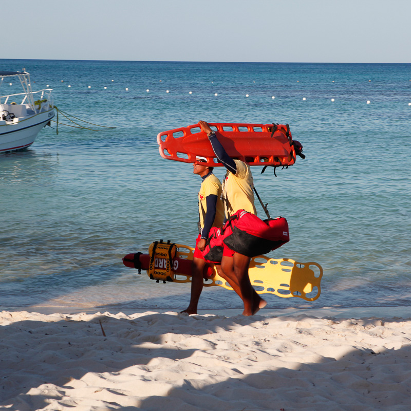 lifeguards on the beach