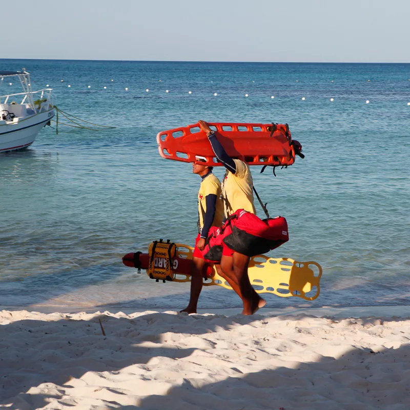 lifeguards on the beach