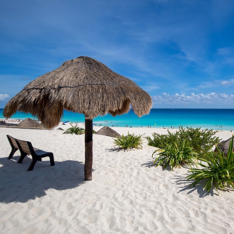 Mexico, Playa Delfines, Dolphin Beach n Riviera Maya in Cancun