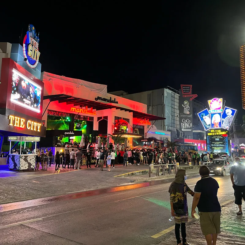 outside of clubs