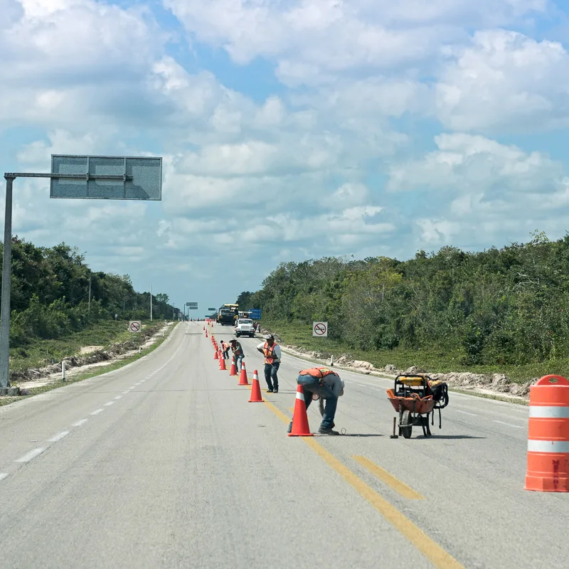 road works