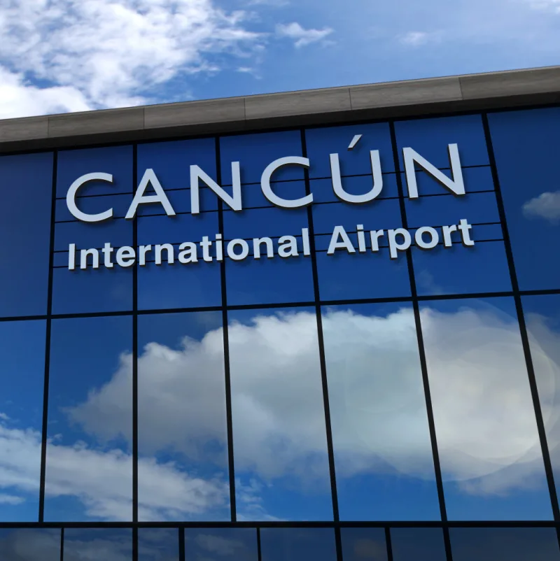 Cancun International Airport in Cancun, Mexico