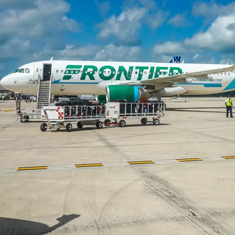 Fronteir Plane in Cancun